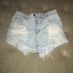 Denim shorts